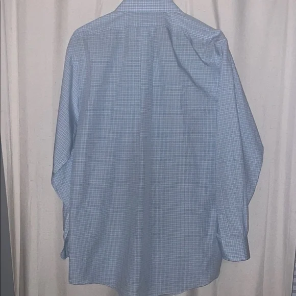 Brooks Brothers Blue Checkered Dress Shirt Classic Fit - Picture 4 of 5